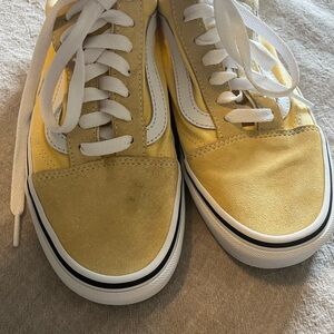 Yellow and White Sneakers